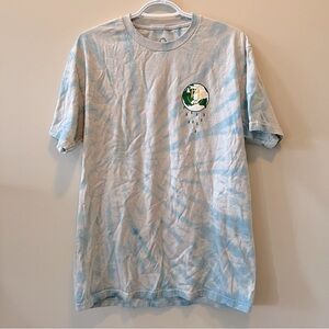 Empyre Blue Tie-Dye ‘Keep it Clean’ Front/Back Graphic Men's Shirt